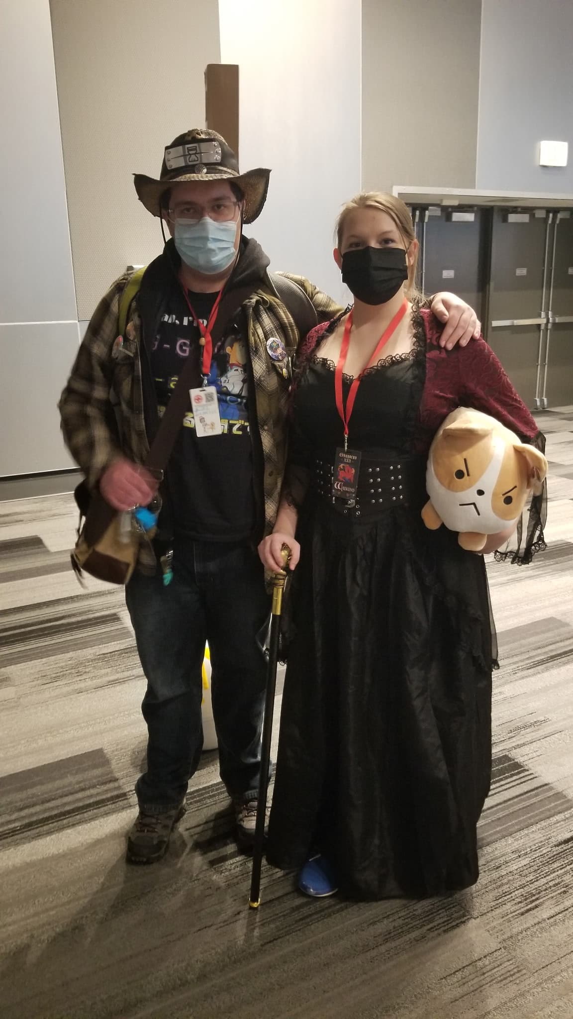 David and a friend in costume at a convention