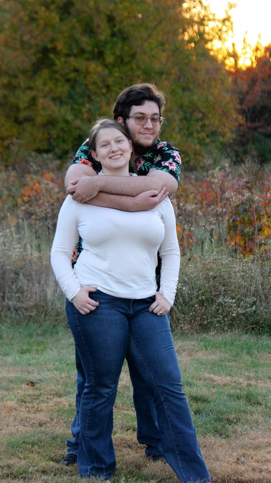 David and Jennifer in a golden-hour photo last fall