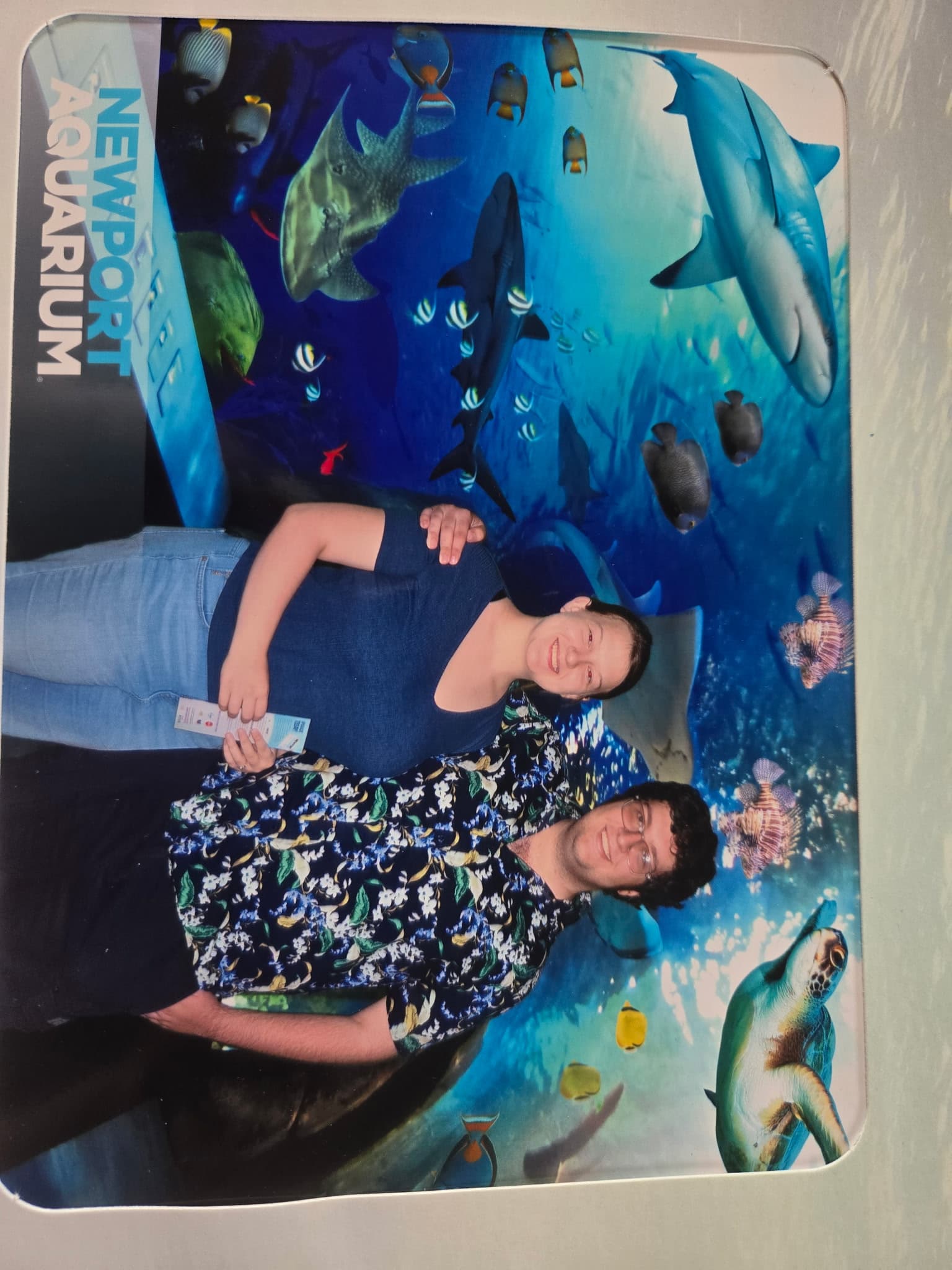 David and Jennifer at the Newport Aquarium